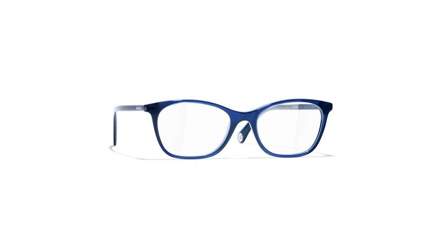 Lunettes de vue CHANEL Signature CH3414 C503 52-17 Bleu en stock