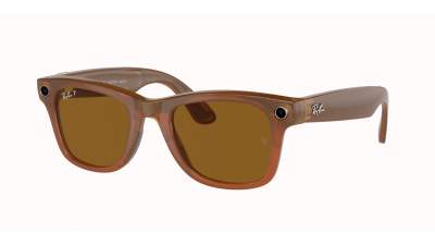 Sunglasses Ray-Ban Meta wayfarer RW4006 670683 50-22 Brown in stock