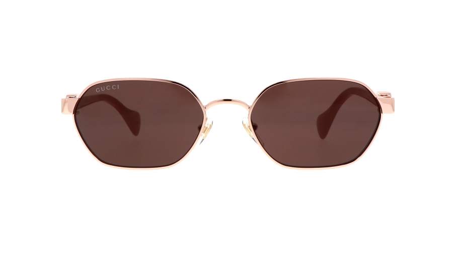 Lunettes de soleil Gucci Gg logo GG1593S 003 56-18 Or en stock