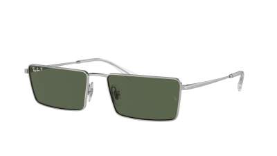 Lunettes de soleil Ray-Ban Emy RB3741 003/9A 56-17 Argent en stock