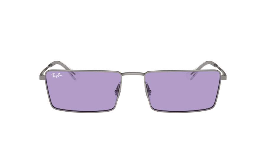 Lunettes de soleil Ray-Ban Emy RB3741 004/1A 56-17 Argent en stock