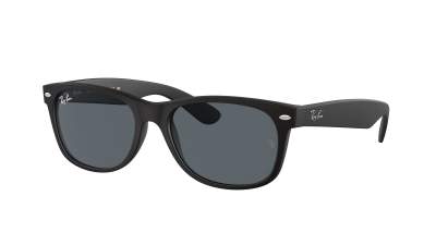 Lunettes de soleil Ray-Ban New wayfarer RB2132 622/R5 55-18 Rubber Black en stock