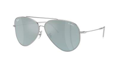 Lunettes de soleil Ray-Ban Aviator Reverse Lenny Kravitz RBR0101S 003/30 62-11 Silver en stock