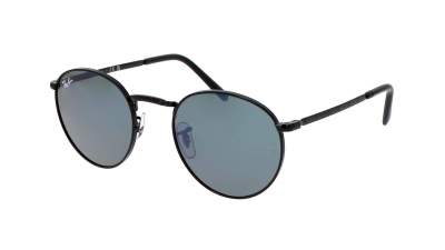 Lunettes de soleil Ray-Ban New round RB3637 002/G1 53-21 Noir en stock