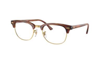 Lunettes de vue Ray-Ban Clubmaster RX5154 RB5154 8375 53-21 Striped Havana en stock