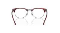 Ray-Ban Clubmaster RX5154 RB5154 8376 53-21 Striped Red On Gunmetal