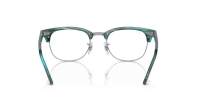 Ray-Ban Clubmaster RX5154 RB5154 8377 51-21 Striped Green On Silver