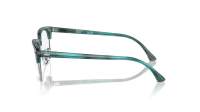 Ray-Ban Clubmaster RX5154 RB5154 8377 51-21 Striped Green On Silver