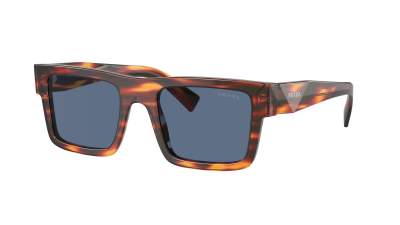 Sonnenbrille Prada Symbole PR 19WS 17R-06A 52-21 Striped Radica auf Lager