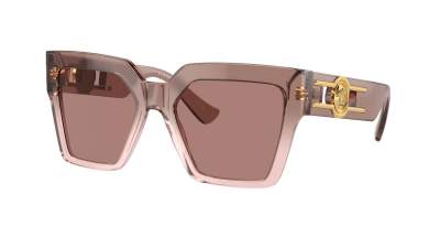 Lunettes de soleil Versace Medusa VE4458 5435/73 54-19 Brown transparent en stock