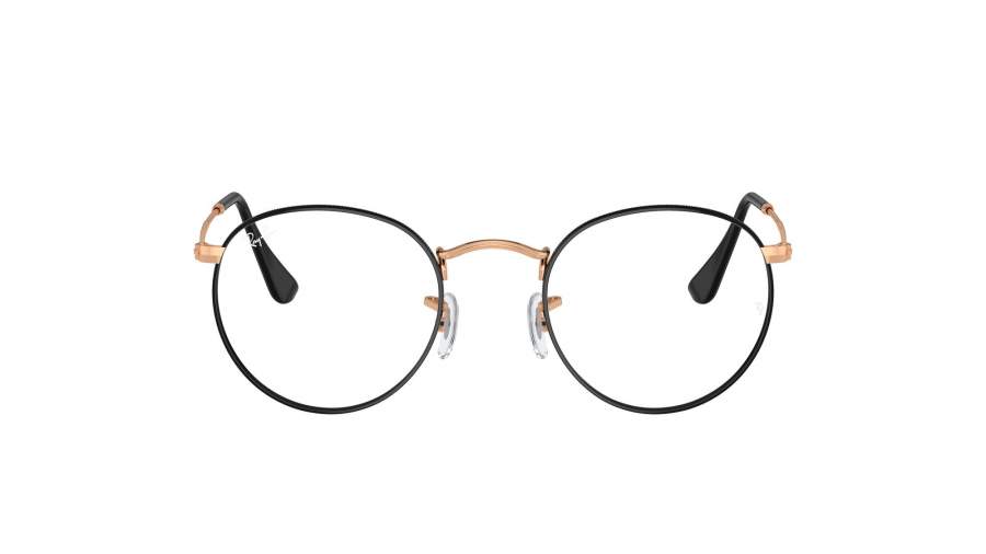 Eyeglasses Ray-Ban Round metal Optics RX3447V RB3447V 3173 50-21 Black On Rosegold in stock