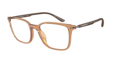 Brille Emporio Armani EA3242U 6110 52-19 Shiny Transparent Brown auf Lager