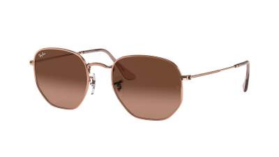 Sunglasses Ray-Ban Hexagonal Flat Lenses Bronze RB3548N 9069/A5 48-21 Small Gradient in stock