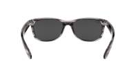 Ray-Ban New wayfarer RB2132 6430/B1 52-18 Stripped Grey Havana