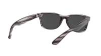 Ray-Ban New wayfarer RB2132 6430/B1 52-18 Stripped Grey Havana