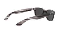 Ray-Ban New wayfarer RB2132 6430/B1 52-18 Stripped Grey Havana