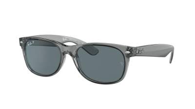 Lunettes de soleil Ray-Ban New wayfarer RB2132 6450/3R 52-18 Transparent grey en stock