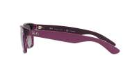 Ray-Ban New wayfarer RB2132 6606/M3 52-18 Matte Violet On Transparent