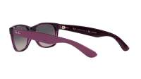 Ray-Ban New wayfarer RB2132 6606/M3 52-18 Matte Violet On Transparent