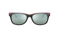 Ray-Ban New wayfarer Scuderia ferrari RB2132M F638/30 55-18 Matte Black On Red