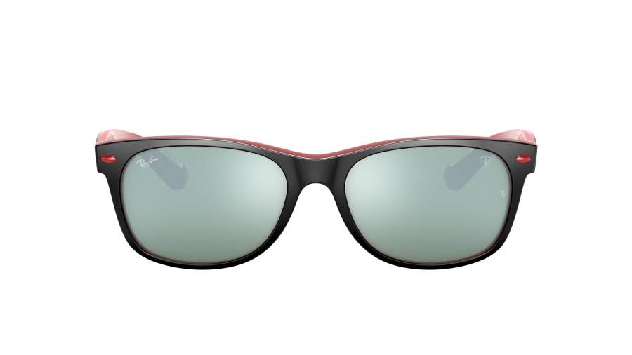 Sunglasses Ray-Ban New wayfarer Scuderia ferrari RB2132M F638/30 55-18 Matte Black On Red in stock