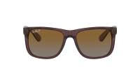 Ray-Ban Justin RB4165 6597/T5 51-16 Transparent Dark Brown