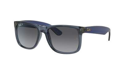 Lunettes de soleil Ray-Ban Justin RB4165 6596/T3 55-16 Transparent Blue en stock