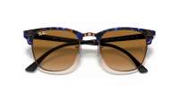 Ray-Ban Clubmaster RB3016 1256/51 51-21 Spotted Brown/Blue