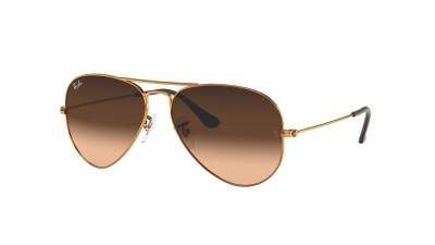 Lunettes de soleil Ray-Ban Aviator Large metal gradient RB3025 9001/A5 55-14 Bronze en stock