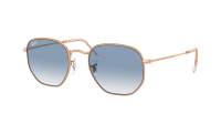 Ray-Ban Hexagonal RB3548 9202/3F 54-21 Rose Gold