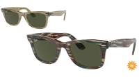 Ray-Ban Original wayfarer Change Collection RB2140 1387/31 50-22 Photo striped grey