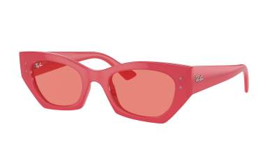 Lunettes de soleil Ray-Ban Zena RB4430 6760/84 49-22 Red Cherry en stock