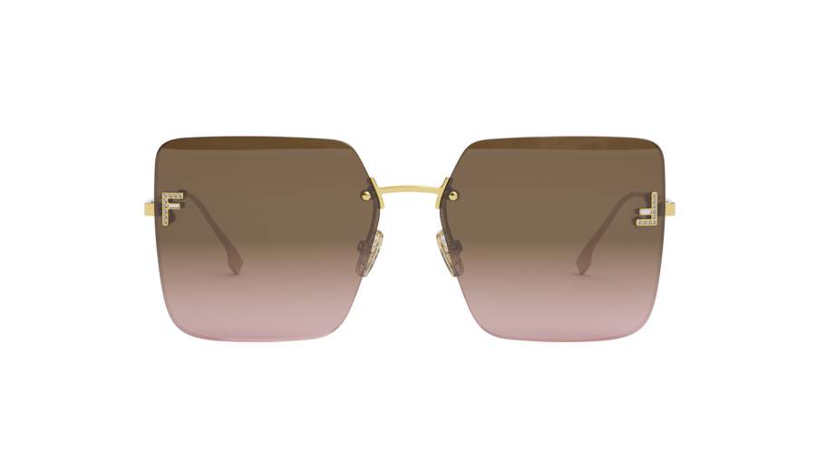 Sunglasses FENDI First Crystal FE4082US 30T 59-15 Gold in stock