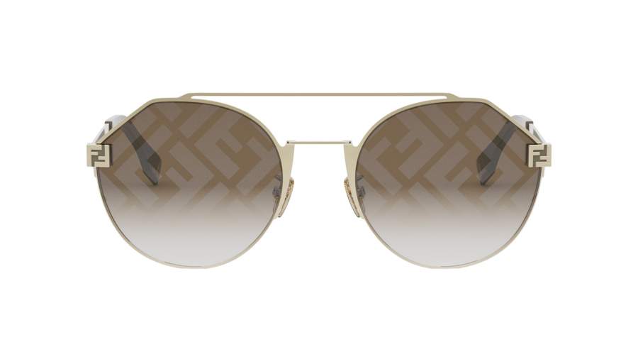 Lunettes de soleil FENDI Sky FE40060U 32F 55-21 Or en stock