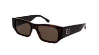 FENDI Square FE40144I 52E 54-17 Tortoise