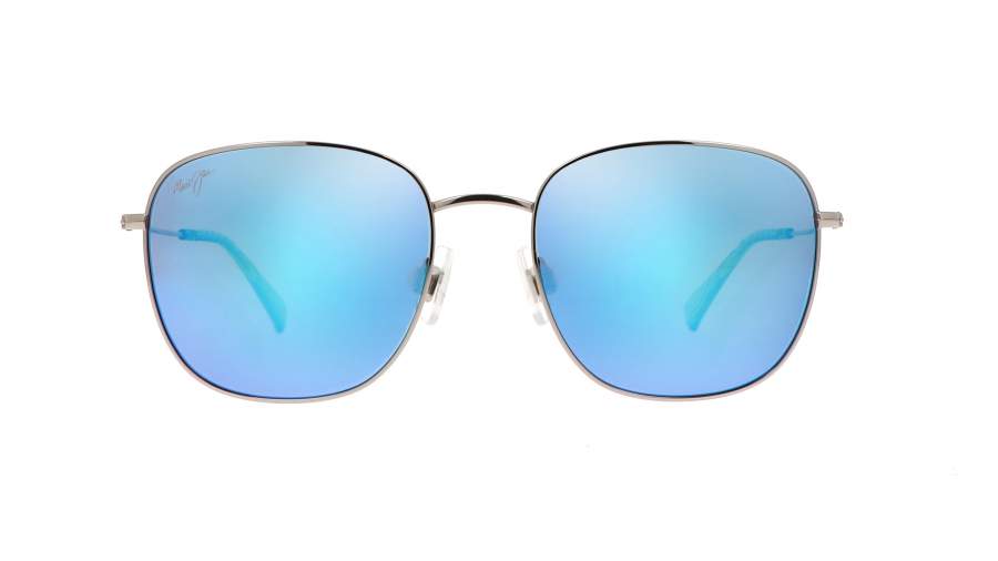 Sunglasses Maui Jim Olali asian fit B657-17B 55-19 Shiny silver in stock