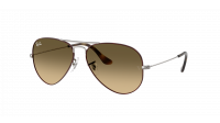 Ray-Ban Aviator Large metal RB3025 9270/0A 58-14 Havana on gunmetal