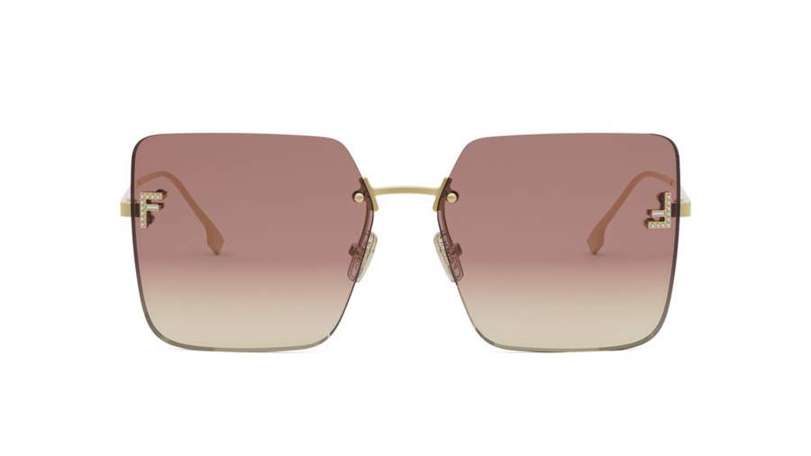 Sunglasses FENDI First Crystal FE4082US 30Z 59-15 Gold in stock