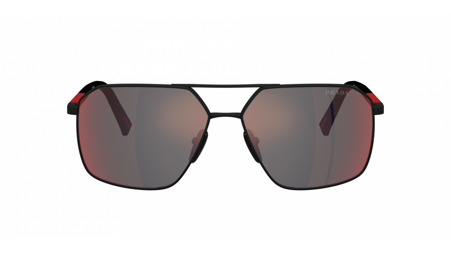 Sunglasses Prada Linea Rossa PS A50S DG0-08F 60-14 Black in stock