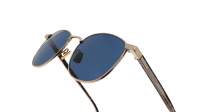 Saint Laurent Corner angle SL 747 010 53-19 Gold Crystal Blue