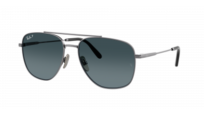 Lunettes de soleil Ray-Ban William titanium RB8097 165/S3 59-17 Gun metal en stock