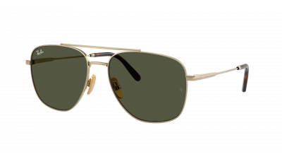 Lunettes de soleil Ray-Ban William titanium RB8097 9265/31 59-17 Or en stock