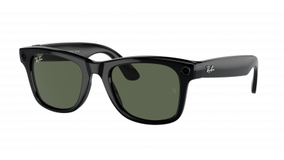 Lunettes de soleil Ray-Ban Meta wayfarer RW4008 60171 53-22 Shiny Black en stock