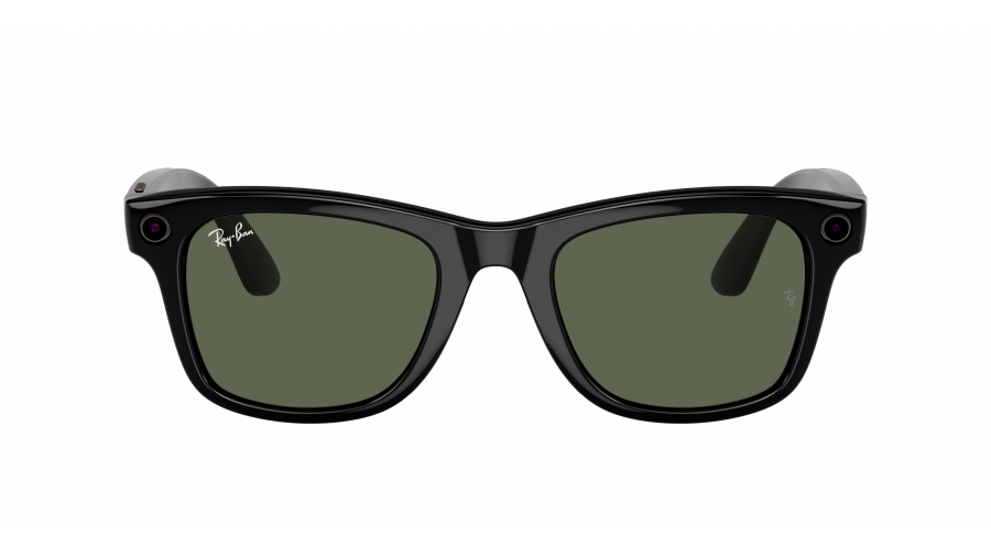 Sunglasses Ray-Ban Meta wayfarer RW4008 60171 53-22 Shiny Black in stock