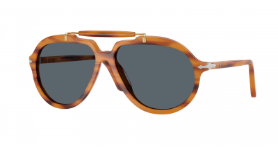 Sunglasses Persol Senna series PO0202S 960/R5 57-13 Striped Brown in stock