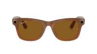 Ray-Ban Meta wayfarer RW4008 670683 53-22 Shiny Caramel