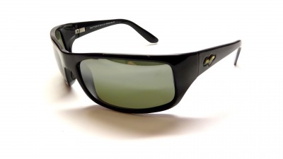 Lunettes de soleil Maui Jim Peahi  Noir 202/02 65-19 Large Polarisés en stock