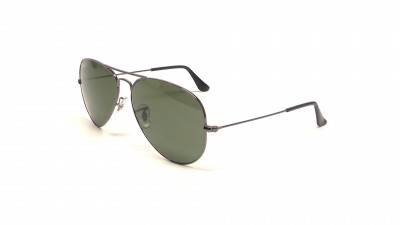 Sonnenbrille Ray-Ban Aviator Large Metal Silber RB3025 004/58 58-14 Mittel Polarisierte Gläser auf Lager