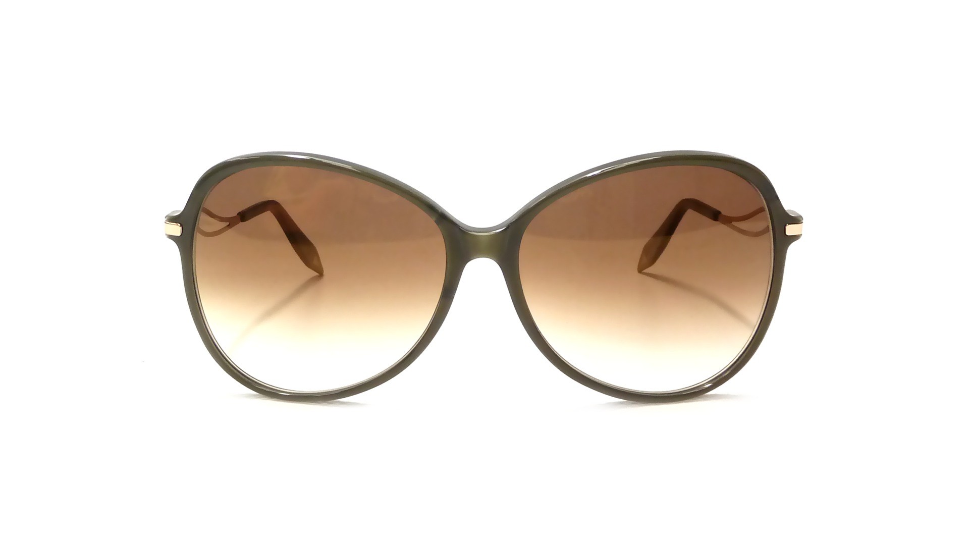 Lunettes de soleil Victoria Beckham Acetate Butterfly VB0221 Olive