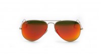 Ray-Ban P Aviator Large Metal Or Mat RB3025 112/4D 58-14 Medium Polarisés Miroirs